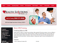 Tablet Screenshot of healthsolutionsofidaho.com